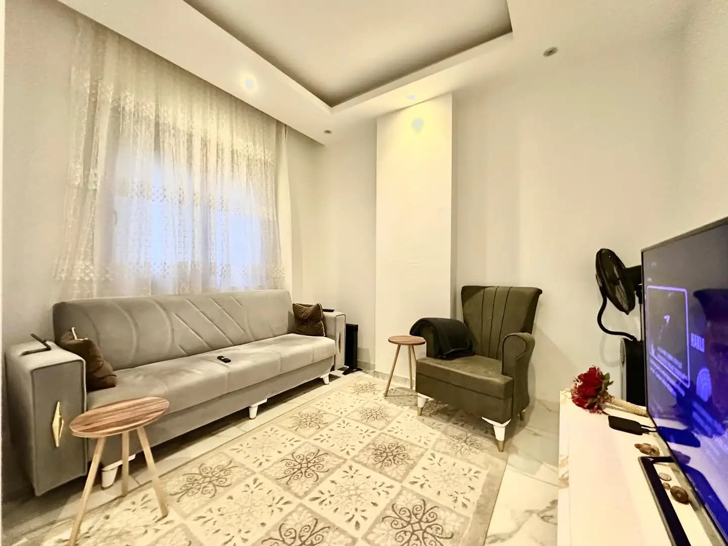 Alanya Kızlarpınarı Fenercioğlu Eşyalı Satılık 1+1 Daire - Görsel 3