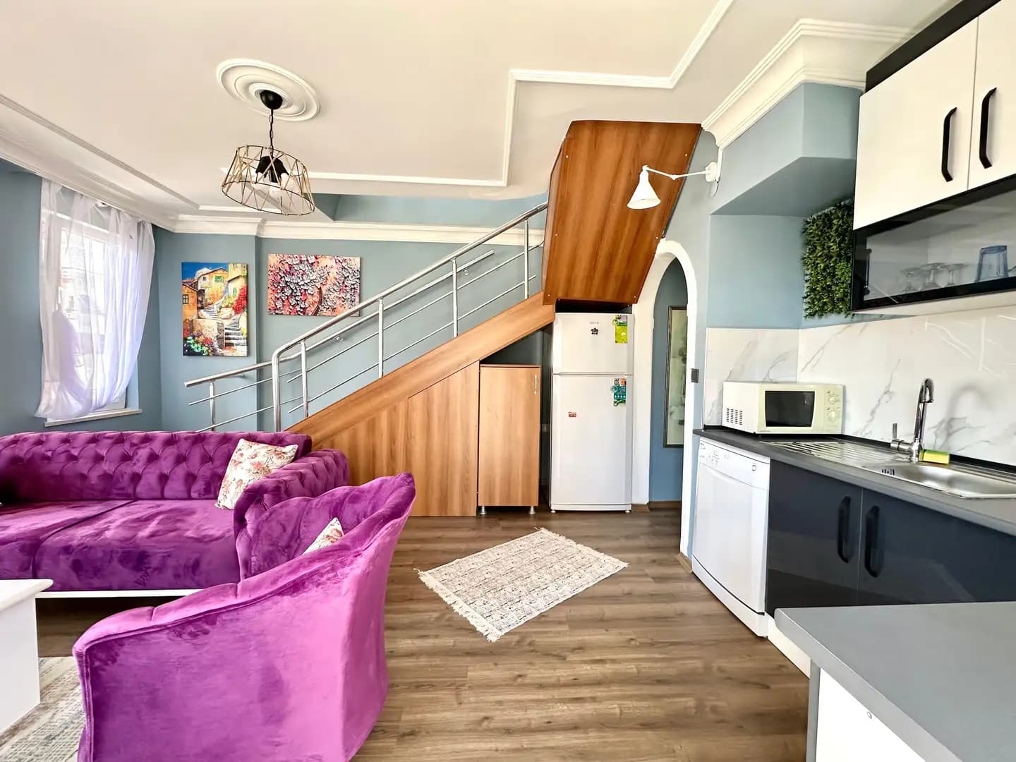 Alanya Merkeze Yakın Satılık Full Eşyalı 2+1 Dubleks Daire - Görsel 4