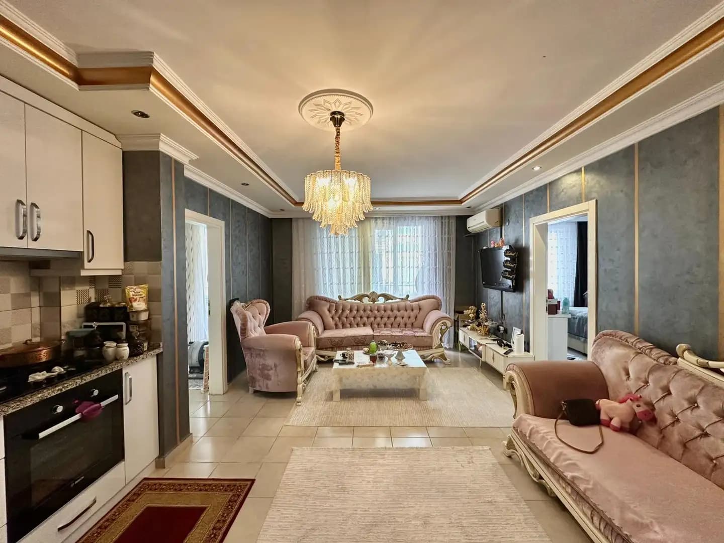 Mahmutlar'da Merkezi Konumda Satılık 2+1 Full Eşyalı Daire - Görsel 3