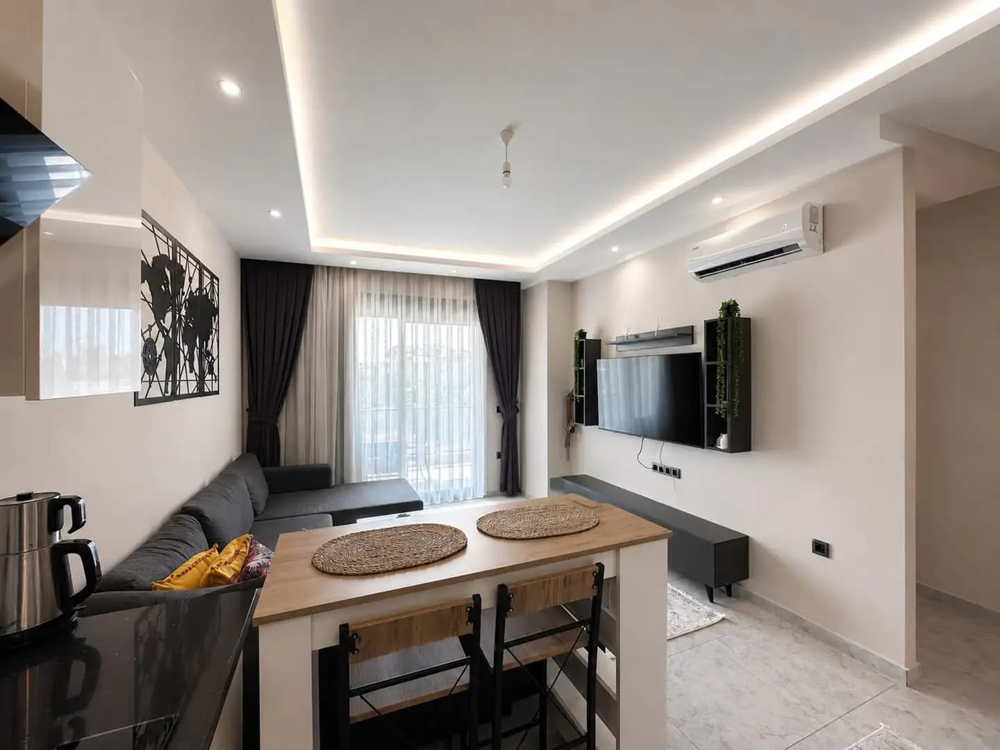 Alanya Oba'da Oba Orange Park Sitesi'nde Full Eşyalı Satılık 1+1 Daire - Görsel 3