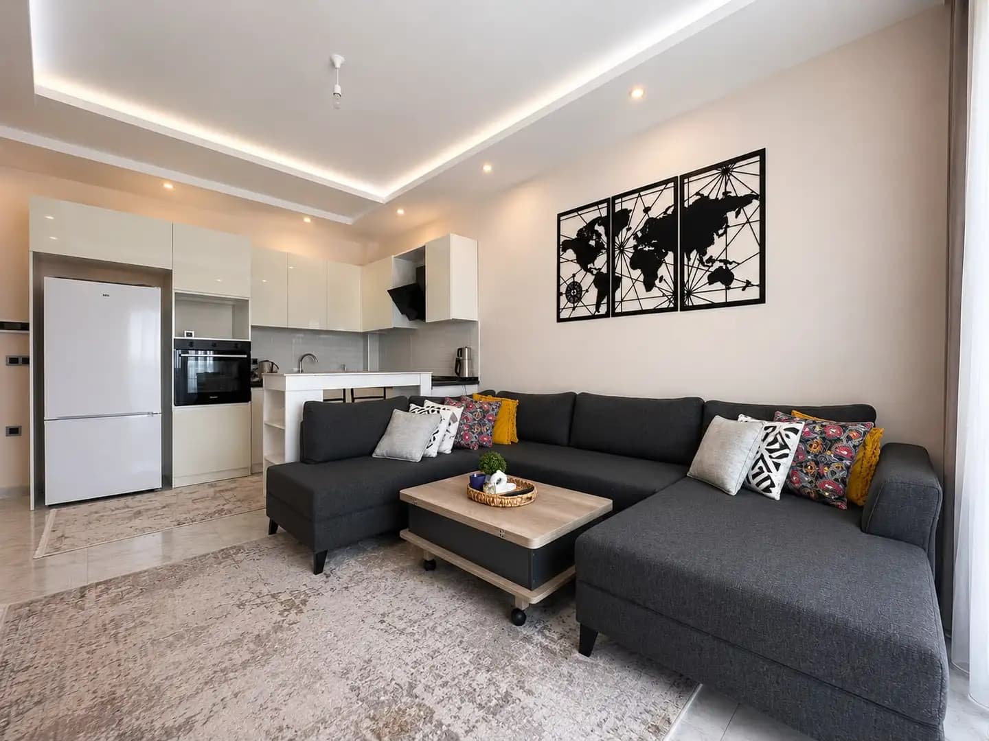 Alanya Oba'da Oba Orange Park Sitesi'nde Full Eşyalı Satılık 1+1 Daire - Görsel 4